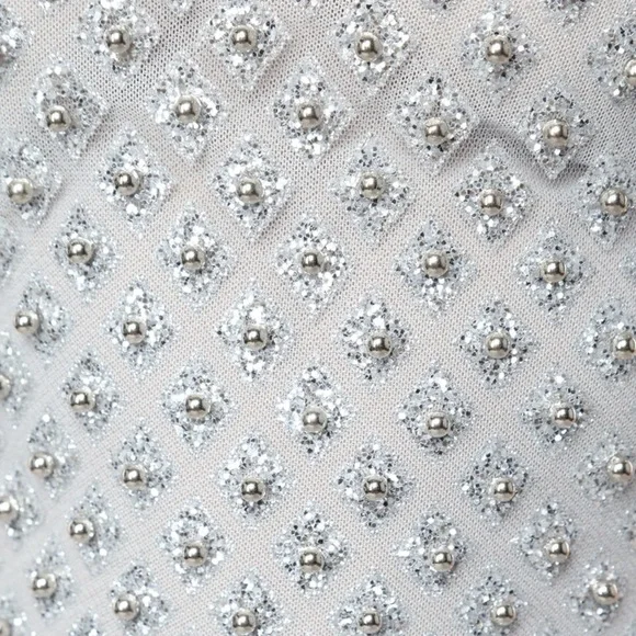 Fashion Nova Silver Roxi Dress Size Medium - Picture 12 of 12